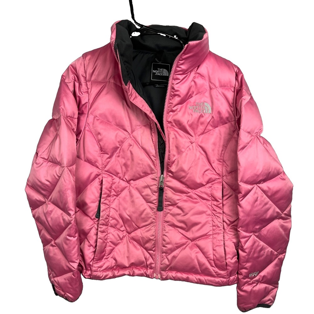 The North Face Jacket Women’s XS Pink 550 Down Puffer Full Zip Outdoor Winter